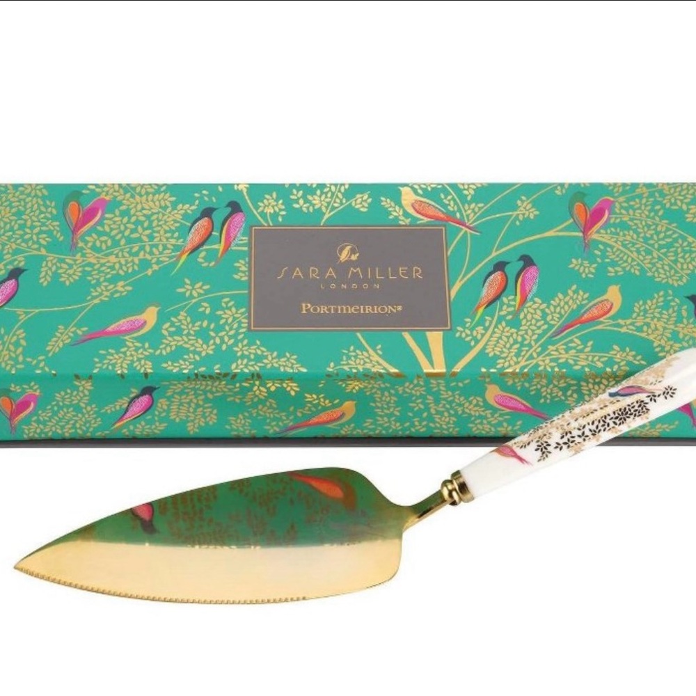 SOLD Portmeirion Sara Miller Chelsea Collection Cake Slicer and Server